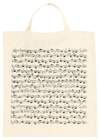 Tragtasche Notenblatt natur lang (5 Stück) 