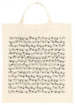 Tragtasche Notenblatt natur 