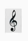 Magnet Violinschlüssel weiß (5 Stück) 