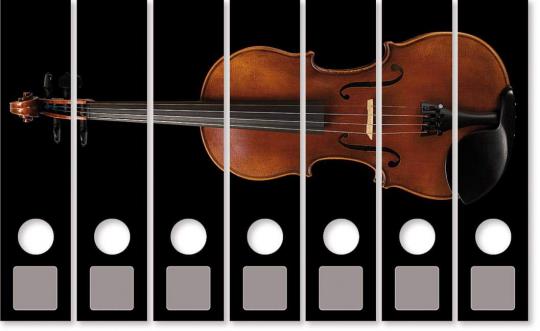 Ordnerrücken Geige 7-tlg 