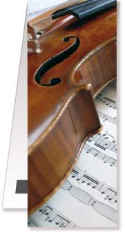 Lesezeichen Geige - Notenblatt magnetisch 