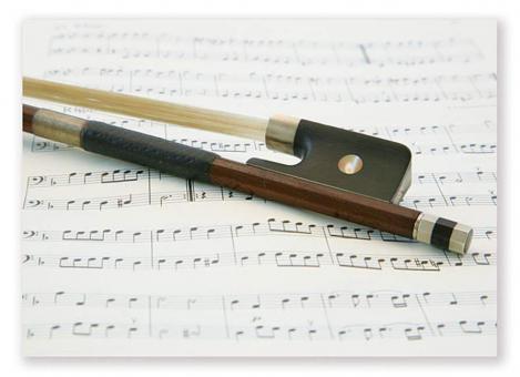 Postkarte Bogen - Notenblatt (10 Stück) 