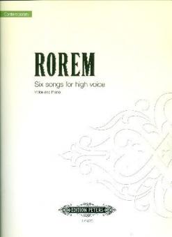 Six Songs for High Voice 