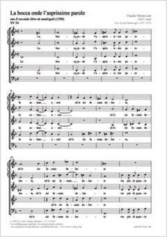 La bocca onde l'asprissime parole Standard