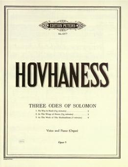 Three Odes of Solomon op. 5 
