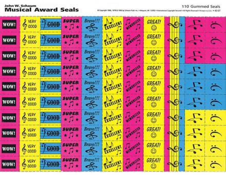 Musical Award Seals 