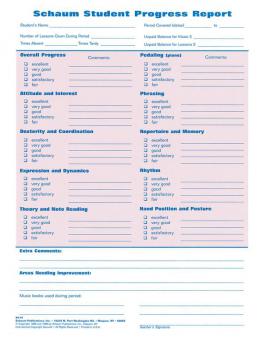 Student Progress Report 