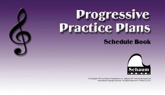 Progressive Practice Plans - Schedule Book 