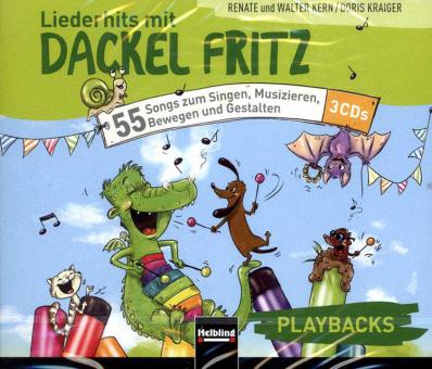 Liederhits mit Dackel Fritz - 3 Playback-CDs 