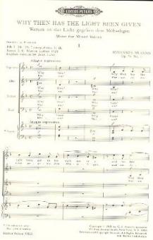 Warum ist das Licht gegeben den Mühseligen 