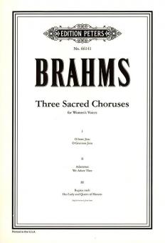 3 geistliche Chöre op. 37 