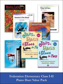 Federation Elementary Class 1-2 Piano Duet - Value Pack 