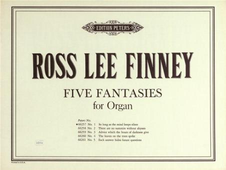 5 Fantasien für Orgel Heft 1 