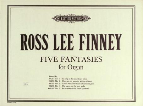 5 Fantasien für Orgel Heft 5 
