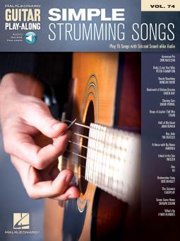 Guitar Play-Along Vol. 74: Simple Strumming Songs 