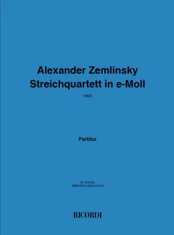 Streichquartett E-Moll 