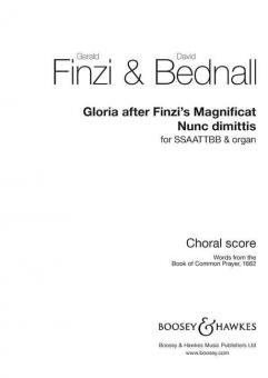 Gloria after Finzi's Magnificat & Nunc dimittis 