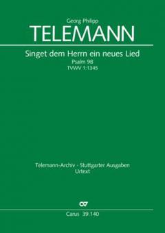 Singet dem Herrn ein neues Lied TWV 1:1345 Standard