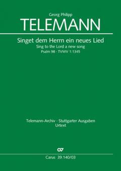 Singet dem Herrn ein neues Lied TWV 1:1345 Standard