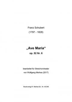 Ave Maria op. 52 Nr. 6 