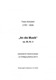 An die Musik op. 88 Nr. 4 