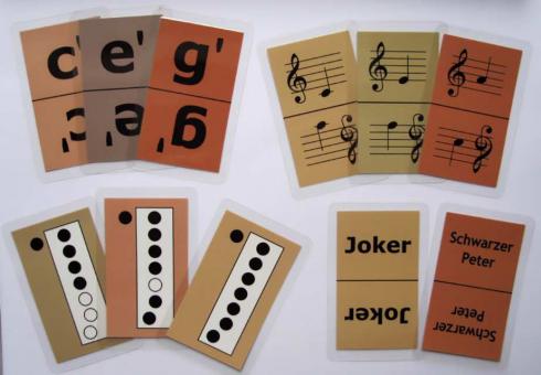 Notenkartenspiel für Flöte 