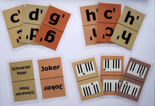 Notenkartenspiel für Klavier 