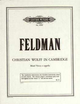 Christian Wolff in Cambridge 