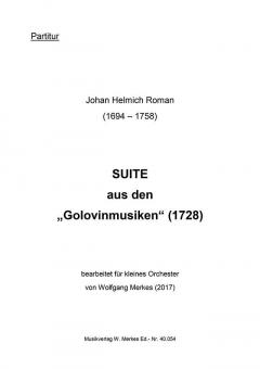 Suite aus den 'Golovinmusiken' (1728) 