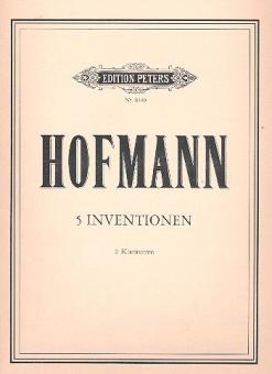 5 Inventionen für 2 Klarinetten 