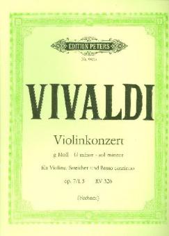 Violinkonzert in g-Moll op. 7 / 1, 3 RV 326 
