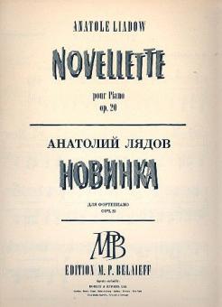 Novellette C-Dur op. 20 