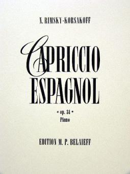 Capriccio espagnol A-Dur op.34 