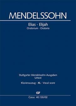Elias MWV A 25 - Klavierauszug, XL im Großdruck 