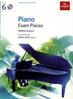 Piano Exam Pieces 2019 & 2020, ABRSM Grade 6, with CD 