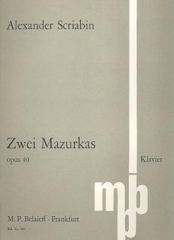2 Mazurken op. 40 