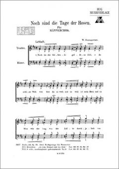 Noch sind die Tage der Rosen 