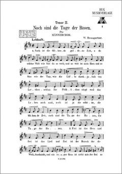 Noch sind die Tage der Rosen 