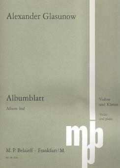 Albumblatt für Violine und Klavier 