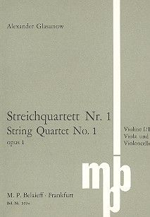 Streichquartett Nr. 1 D-Dur op. 1 