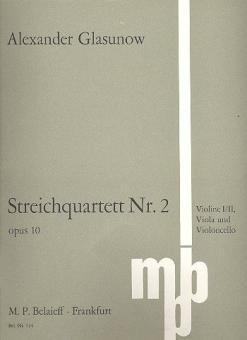 Streichquartett Nr. 2 op. 10 