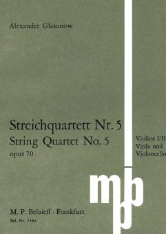Streichquartett Nr. 5 d-Moll op. 70 
