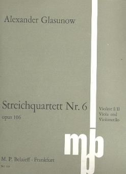 Streichquartett Nr. 6 B-Dur op. 106 