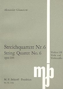 Streichquartett Nr. 6 B-Dur op. 106 
