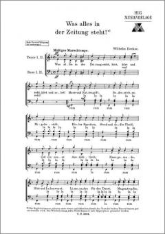 Was alles in der Zeitung steht 