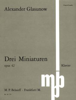 3 Miniaturen op. 42 
