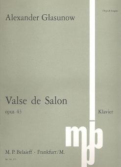 Valse de Salon C-Dur op. 43 