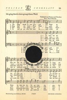 Ich ging durch einen grasgrüne 