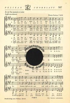 Je ne fus jamais si aise 