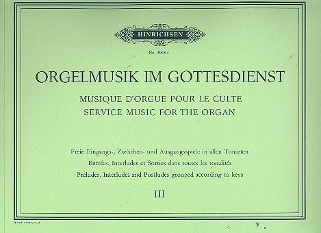 Orgelmusik im Gottesdienst 3 
